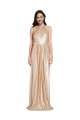 Buy Long Gold Sleeveless Sheath Formal Dress