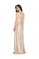 Buy Long Gold Sleeveless Sheath Formal Dress