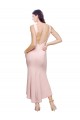 Buy Midi Length Pink Sleeveless Sheath Low Back High Low Formal Dress