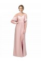 Buy Long Cold Shoulder Sheath Low Back Formal Dress