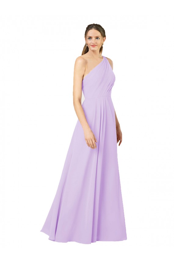 Buy Long Lilac Sleeveless Sheath Formal Dress