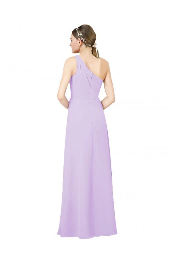 Buy Long Lilac Sleeveless Sheath Formal Dress
