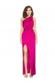 Buy Long Fuchsia Sleeveless Sheath Formal Dress
