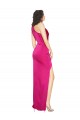 Buy Long Fuchsia Sleeveless Sheath Formal Dress