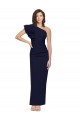 Buy Long Dark Navy Sleeveless Sheath Formal Dress