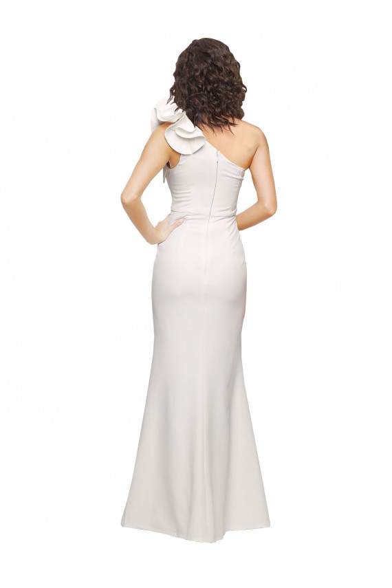 Buy Long Ivory Sleeveless Sheath Formal Dress