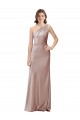 Buy Long Dusty Pink Sleeveless Sheath Open Back Formal Dress