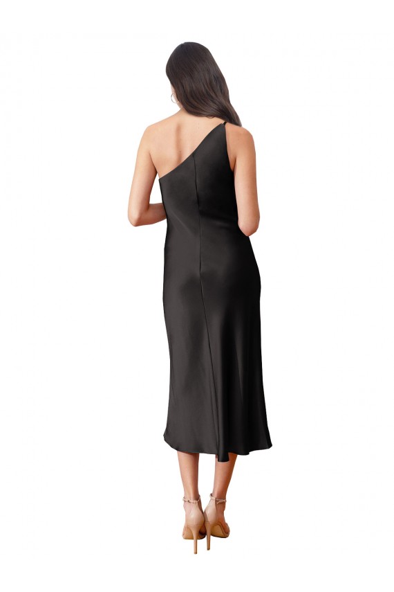Buy Midi Length Black Sleeveless Sheath Black Tie Formal Dress