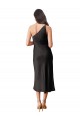 Buy Midi Length Black Sleeveless Sheath Black Tie Formal Dress