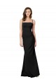 Buy Long Black Sleeveless Sheath Low Back Formal Gowns