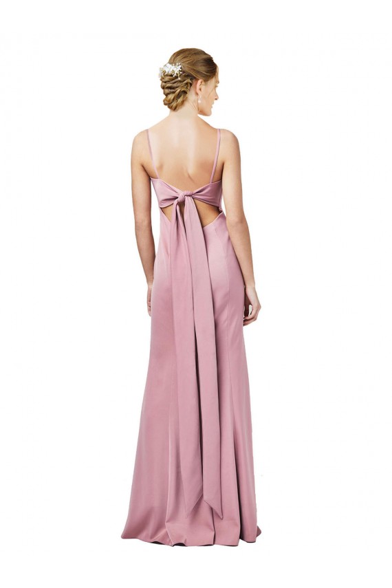 Buy Long Black Sleeveless Sheath Low Back Formal Gowns