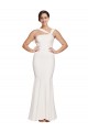 Buy Long Ivory Sleeveless Sheath Low Back Formal Dress