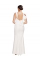 Buy Long Ivory Sleeveless Sheath Low Back Formal Dress