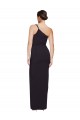 Buy Long Black Sleeveless Sheath Side Slit Formal Dress