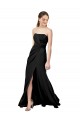 Buy Long Black Sleeveless Sheath Low Back Formal Dress