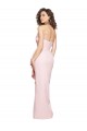 Buy Long Pink Sleeveless Sheath Low Back Formal Dress