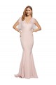 Buy Long Mauve Sleeveless Sheath Low Back Formal Dress
