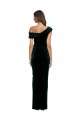 Buy Long Dark Green Sleeveless Sheath High Low Formal Dress