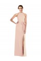 Buy Long Nude Sleeveless Trumpet Open Back Formal Dress
