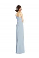 Buy Long Light Sky Blue Sleeveless Trumpet Stretch Crepe Formal Gowns