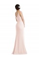 Buy Long Pink Sleeveless Trumpet V-Back Formal Dress