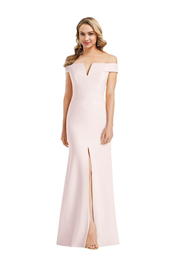 Buy Long Pink Sleeveless Trumpet Formal Dress